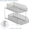 NEX™ Silver 2-Tier Sliding Basket Drawer Organizer